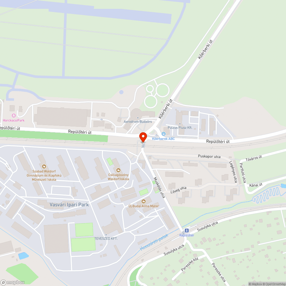 Szétesett átkelő bejelentés helye