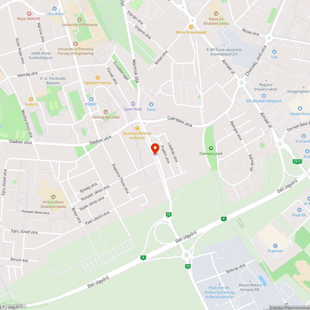 Értelmetlenül elbontott lépcső bejelentés helye