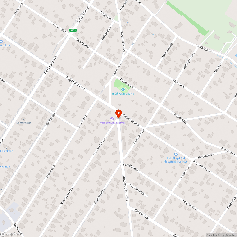 Járdára belógó növényzet bejelentés helye