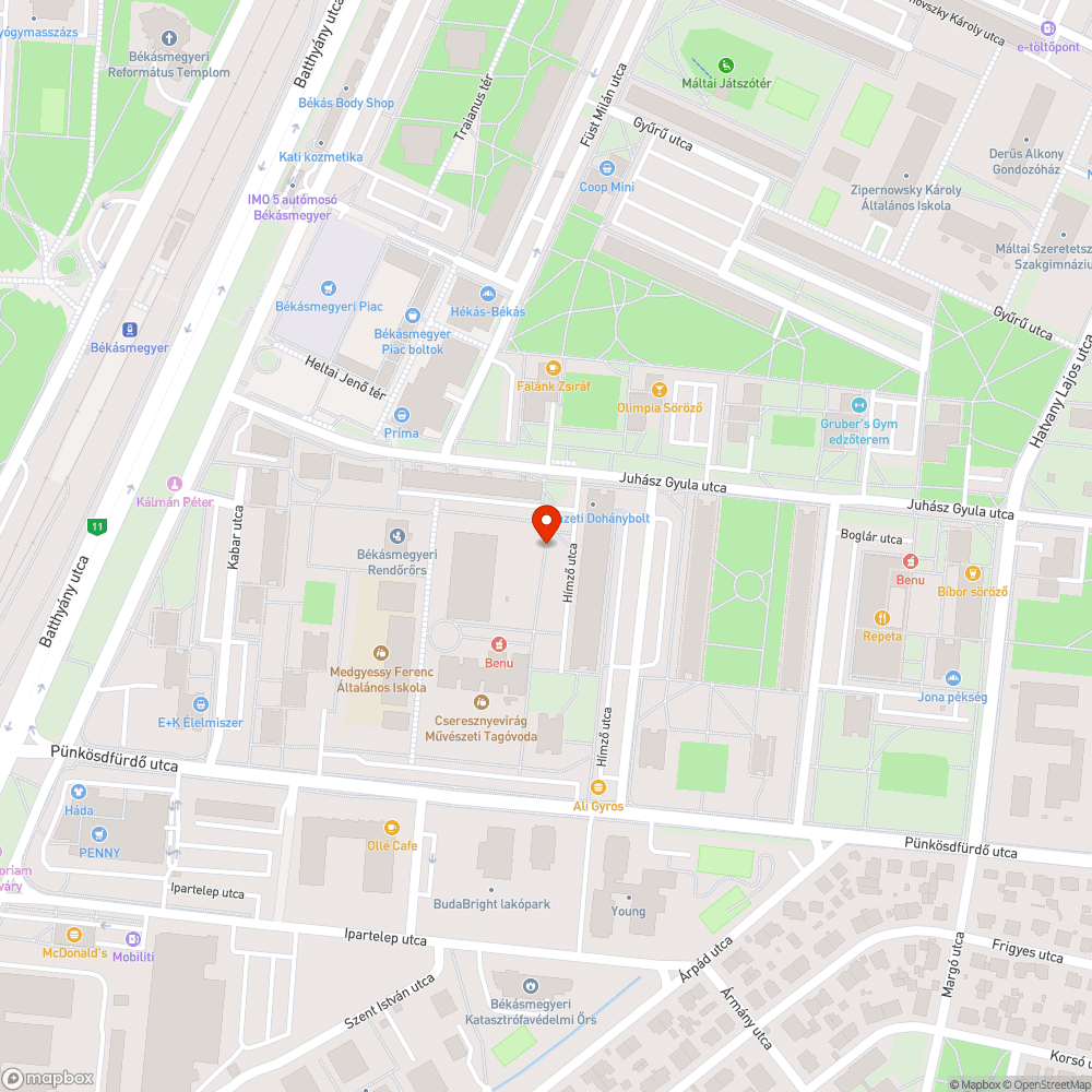 Leszakadt szemetes bejelentés helye