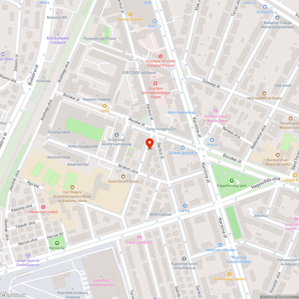 Villogó utcai lámpa bejelentés helye