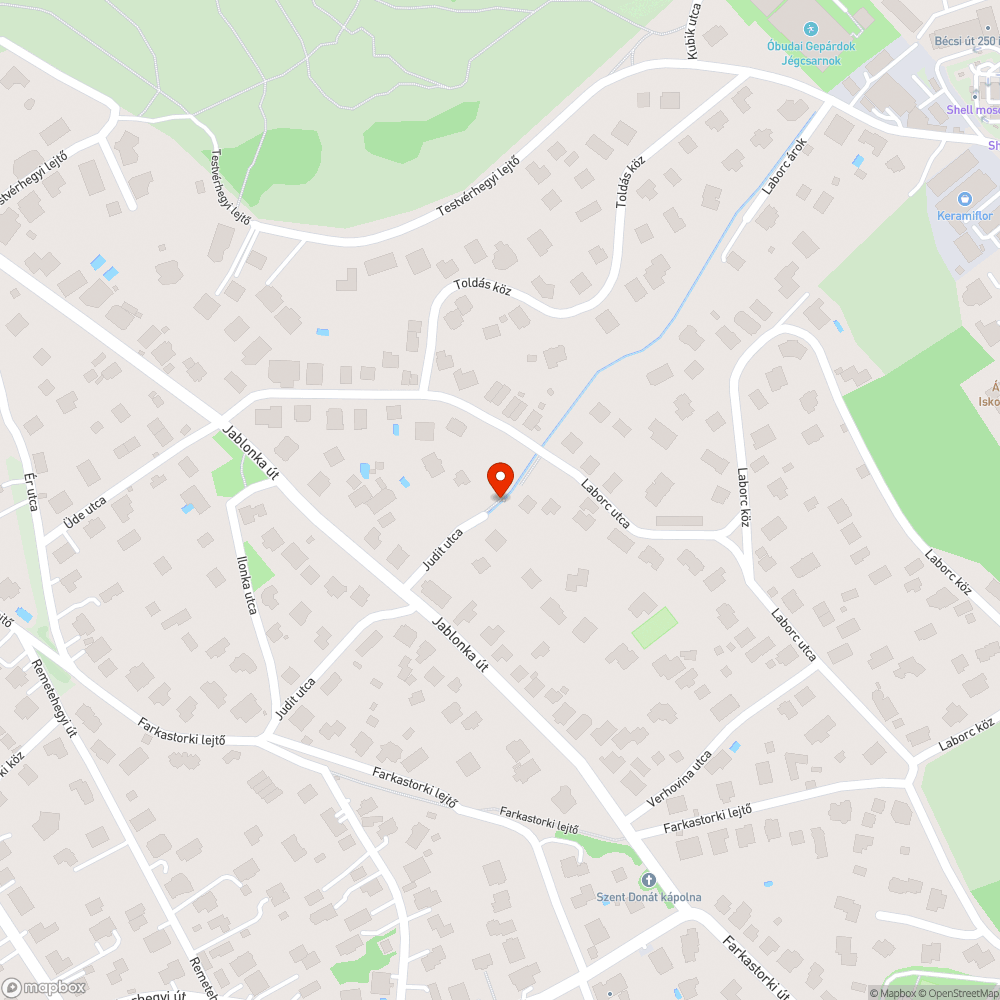 Kidőlt fa bejelentés helye