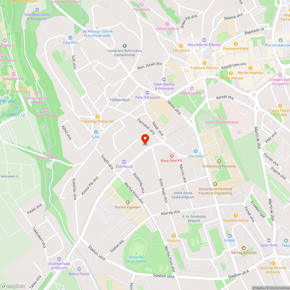 Beszakadt járda bejelentés helye