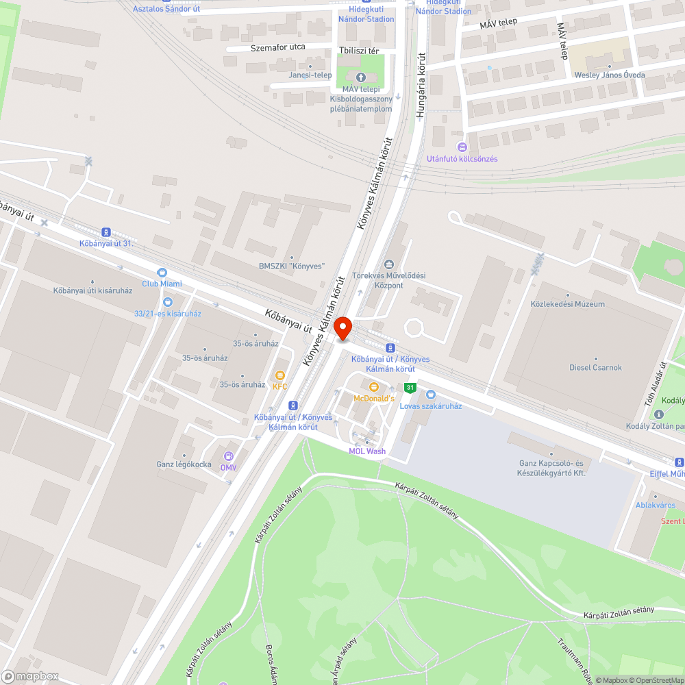 FJX 206 bejelentés helye