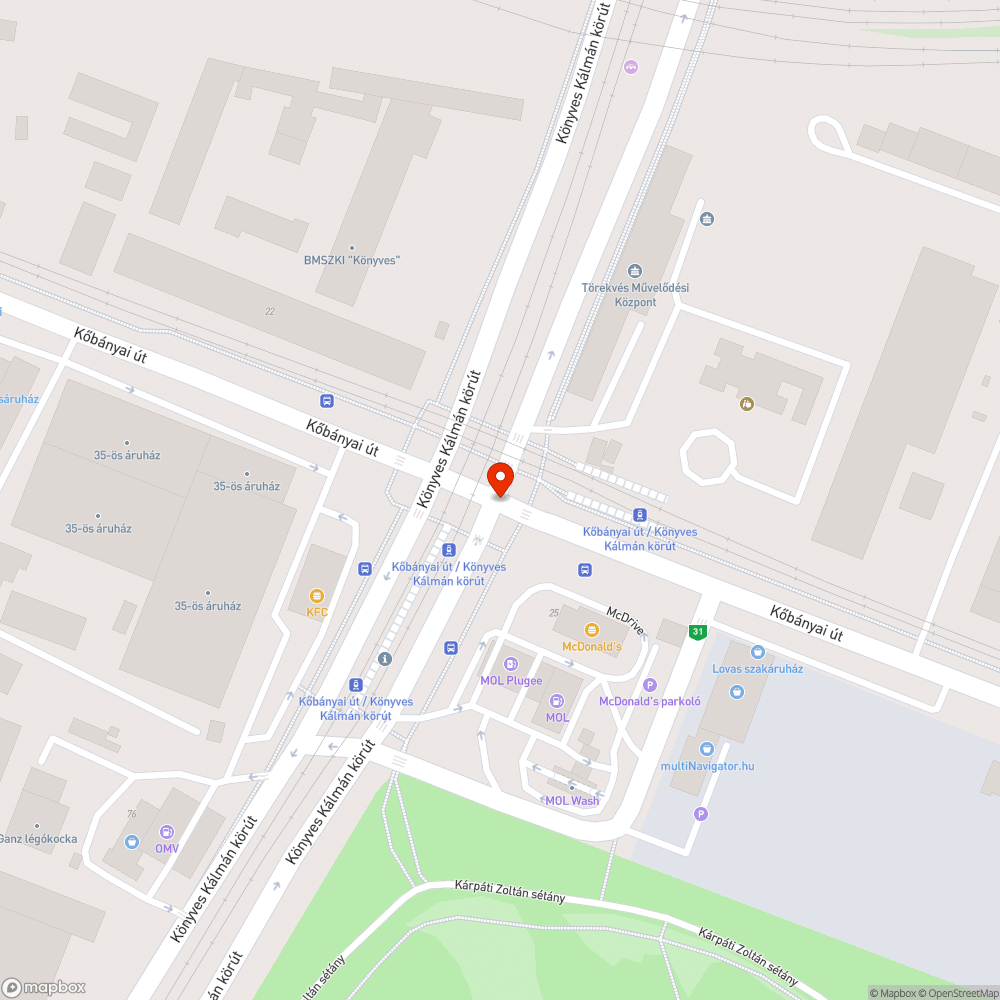 FLR 707 bejelentés helye