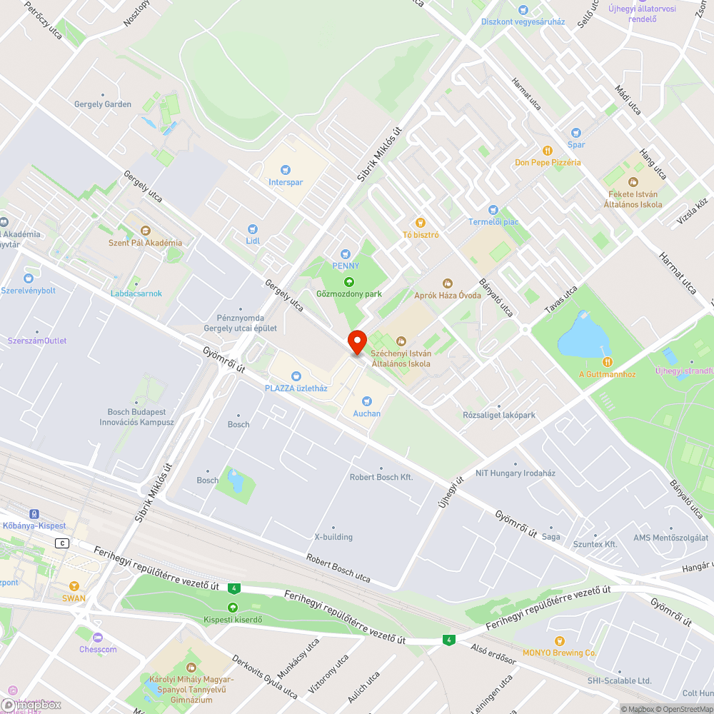 Járda hiba Gergely utcánál bejelentés helye