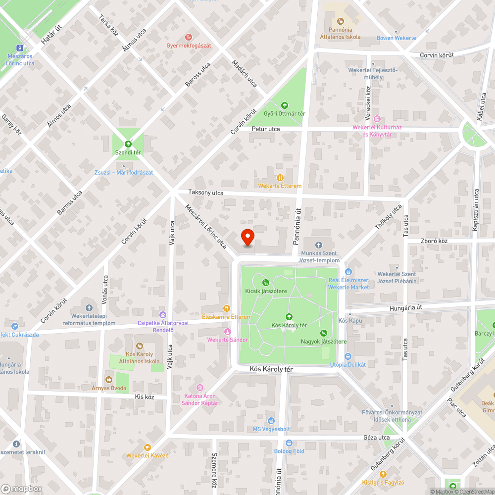 Elhagyott pickup bejelentés helye