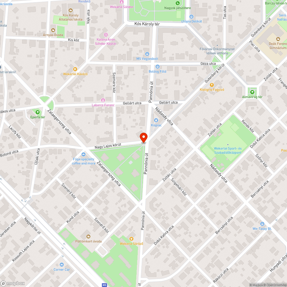 Elhagyott kisbusz bejelentés helye