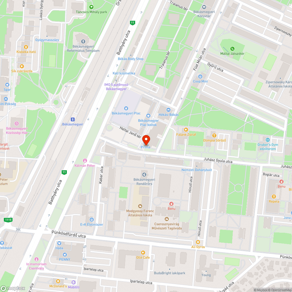 Eldőlt poller bejelentés helye