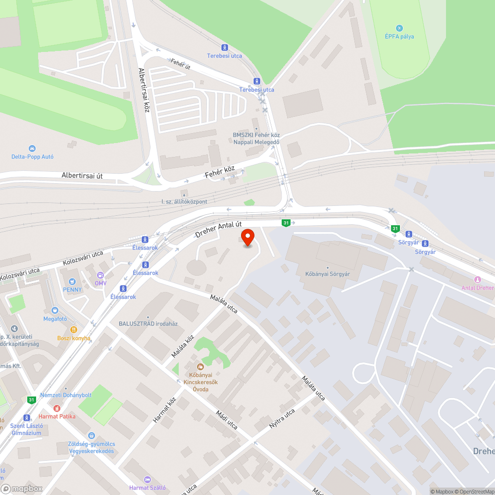 Rossz állapotú , megsüllyedt fedlap bejelentés helye