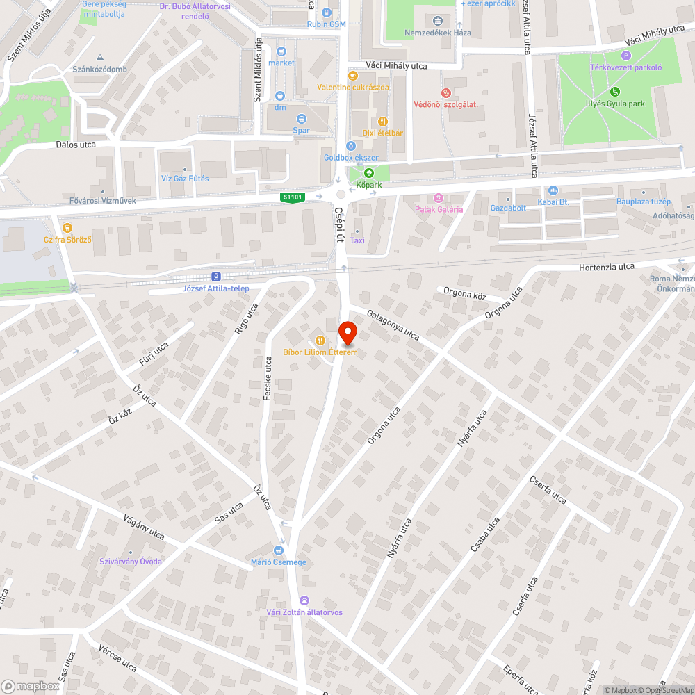 Hiányzó szemetesek bejelentés helye