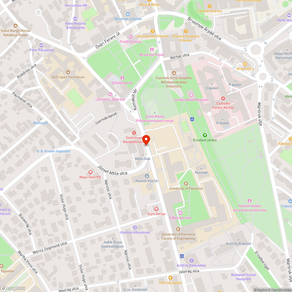 Elfordult bejelentés helye