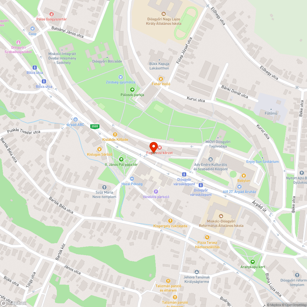 Repedt üveg bejelentés helye