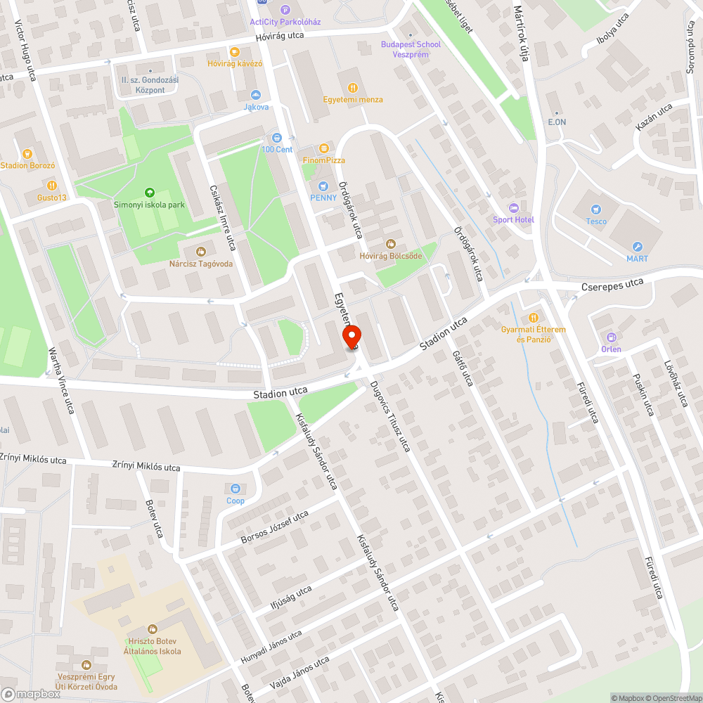 Alacsony ágak bejelentés helye