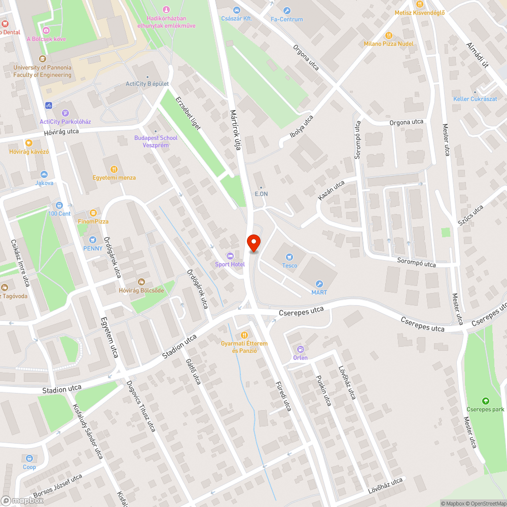 Korlát bejelentés helye