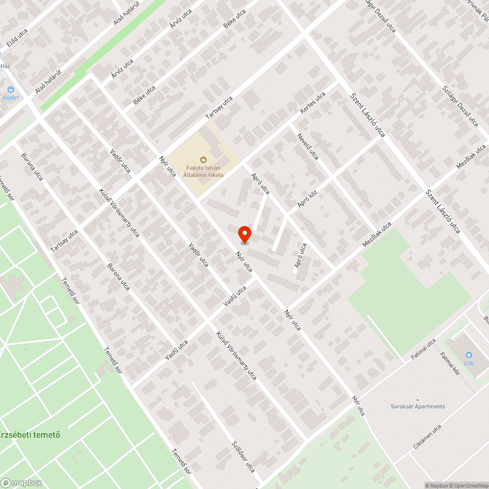 Elhagyott autó bejelentés helye