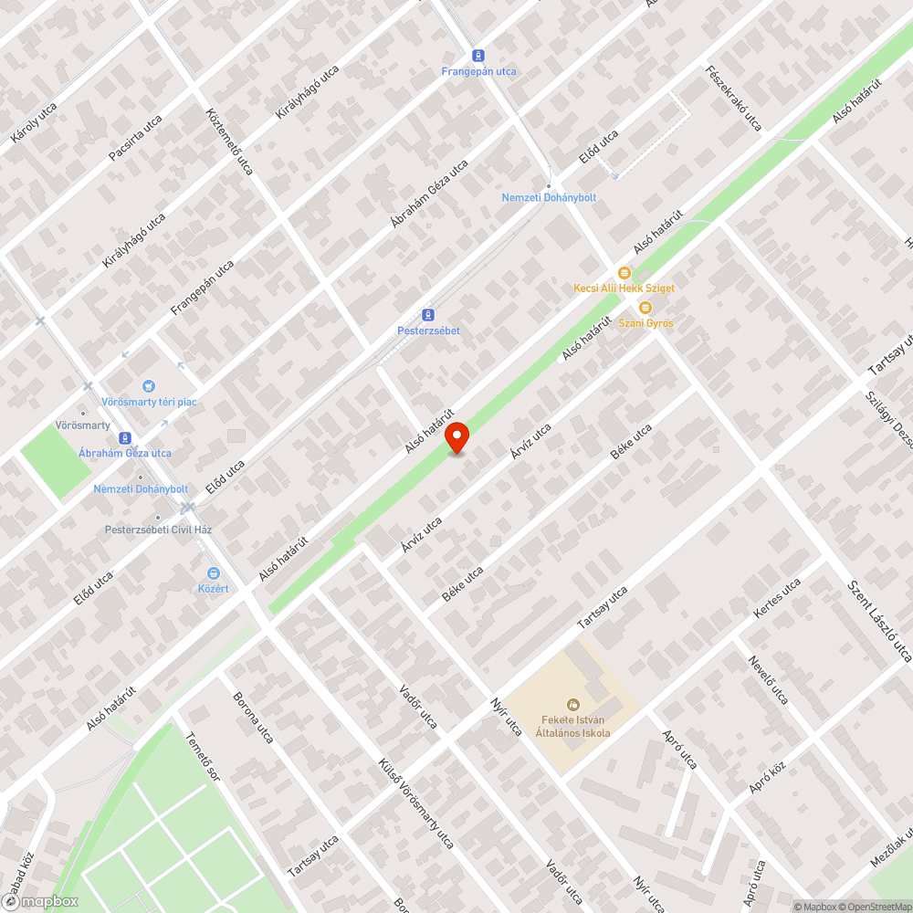 Bálványfák bejelentés helye