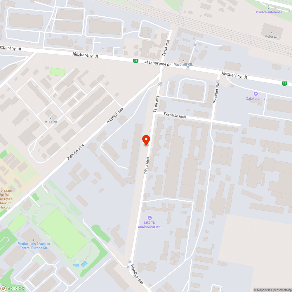 Tárna utcai roncsok bejelentés helye