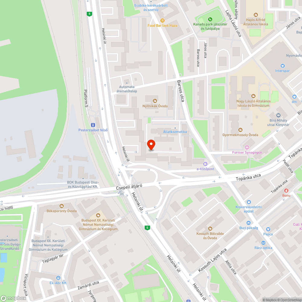 Csöpögő tűzcsap bejelentés helye