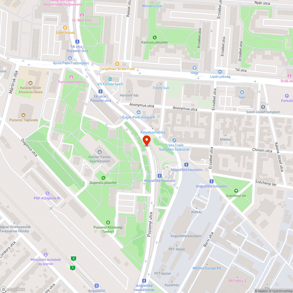 Üres keret bejelentés helye