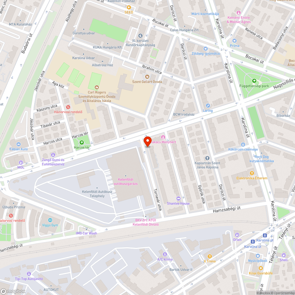 Elhagyott Astra bejelentés helye