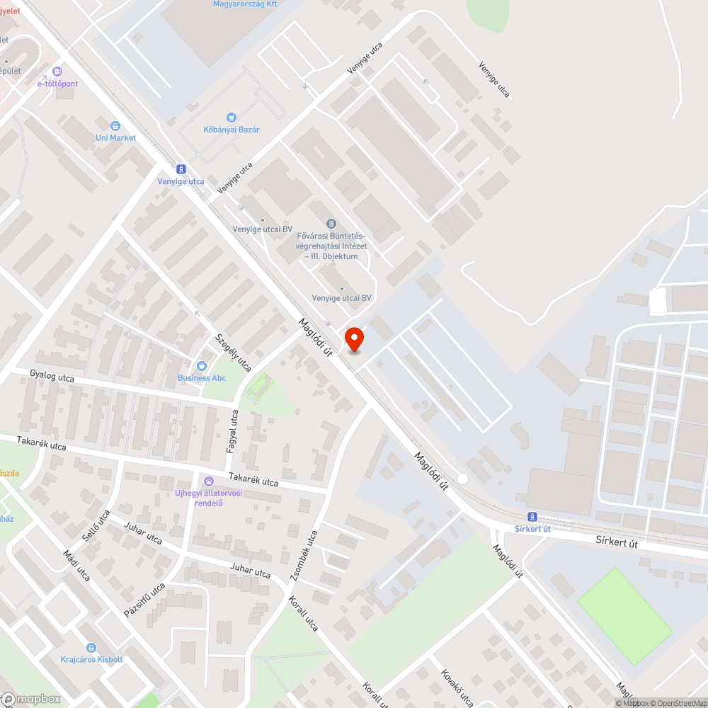 Sèrült ferdén álló közlekedési tábla bejelentés helye