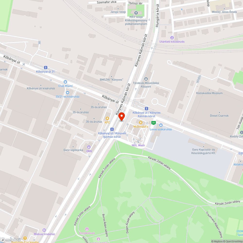 Kerékpárútra lógó növényzet bejelentés helye