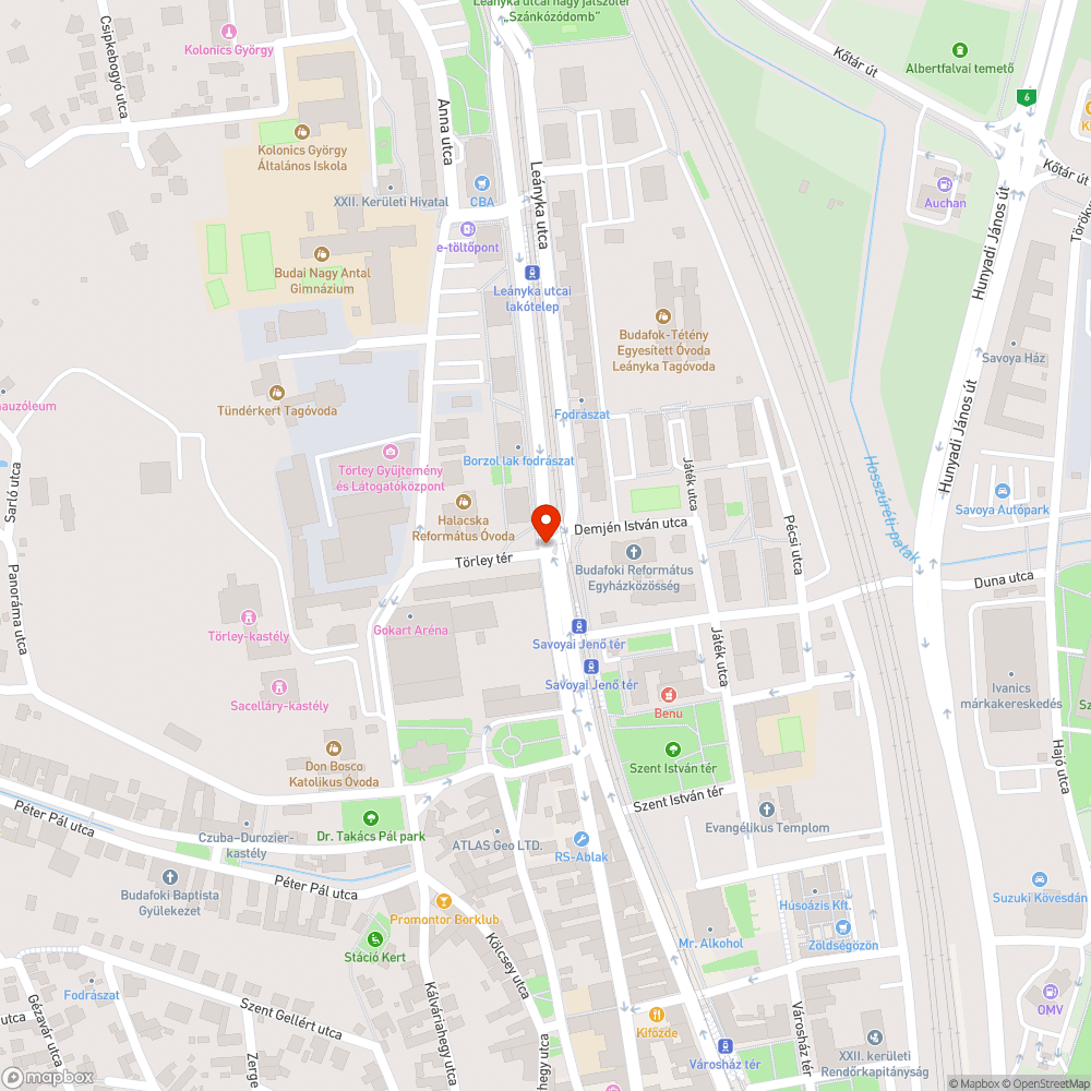 Megsüllyedt bejelentés helye