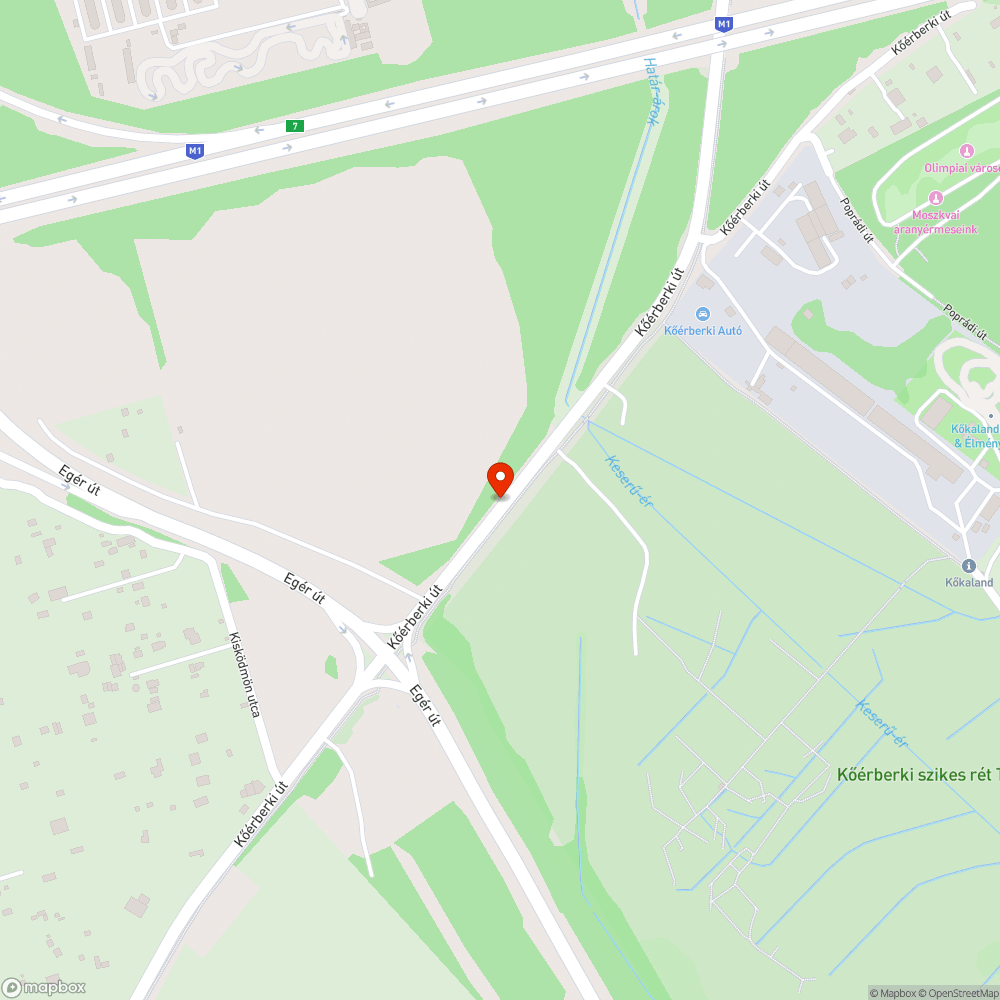 tönkretett út bejelentés helye