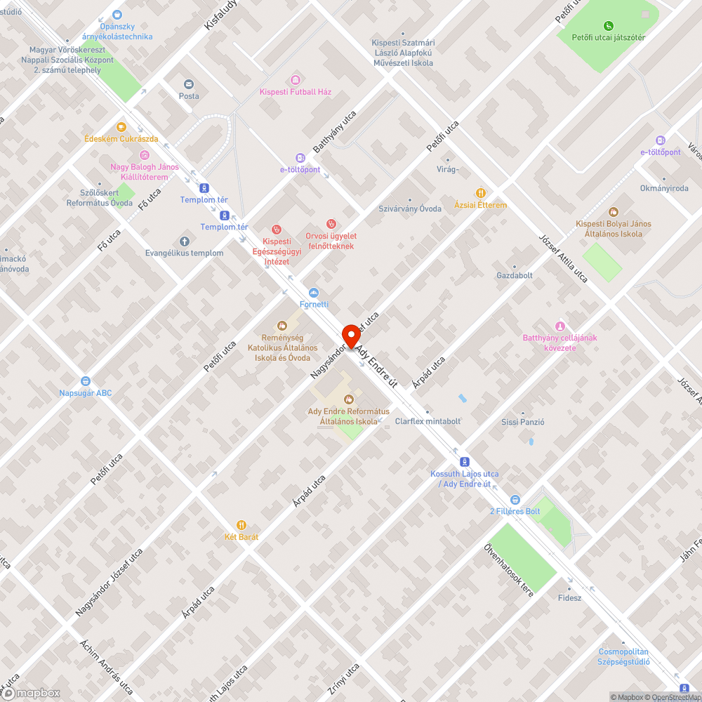 Belógó bokrok bejelentés helye