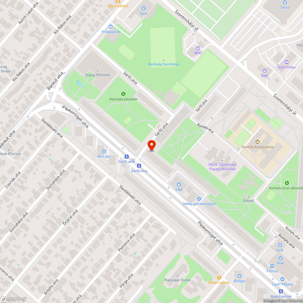 Kidobott ajtó bejelentés helye