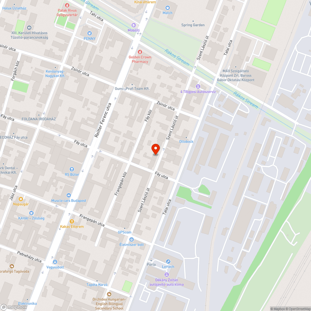 Beszakadó járda bejelentés helye