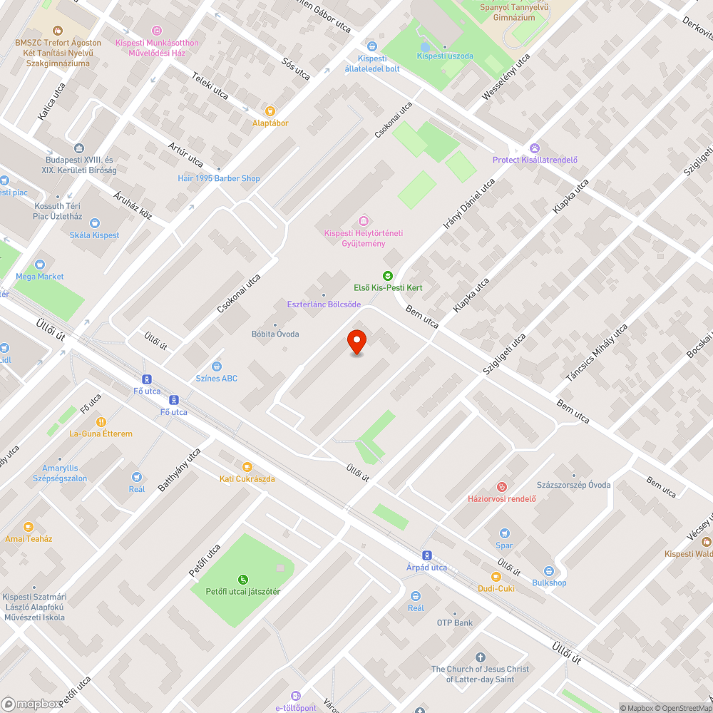 Hiányzó homok bejelentés helye