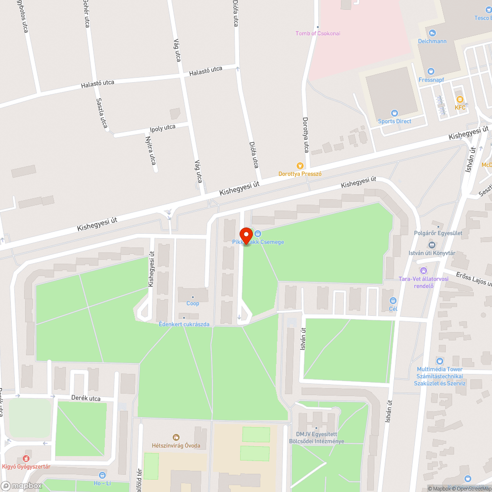 Nagyon sok szemét a zöldterületen bejelentés helye