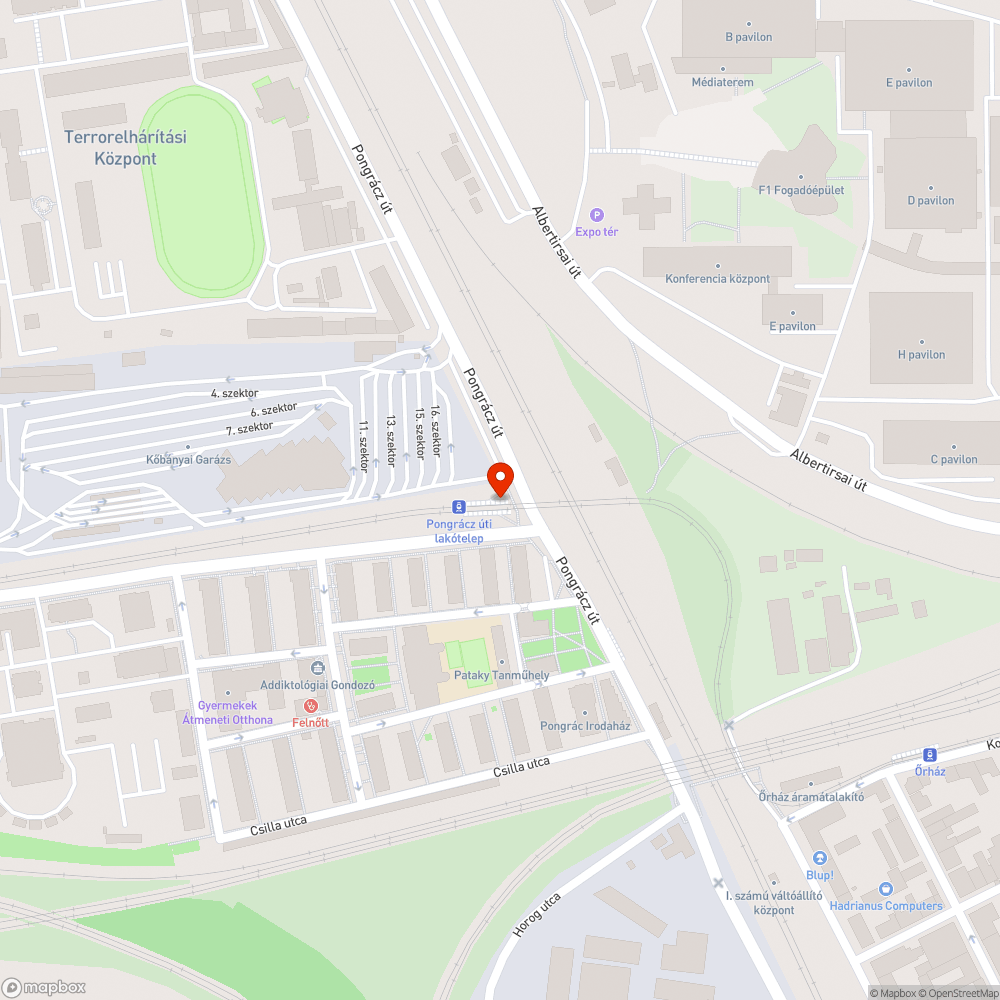 Szétszedett szemetes bejelentés helye