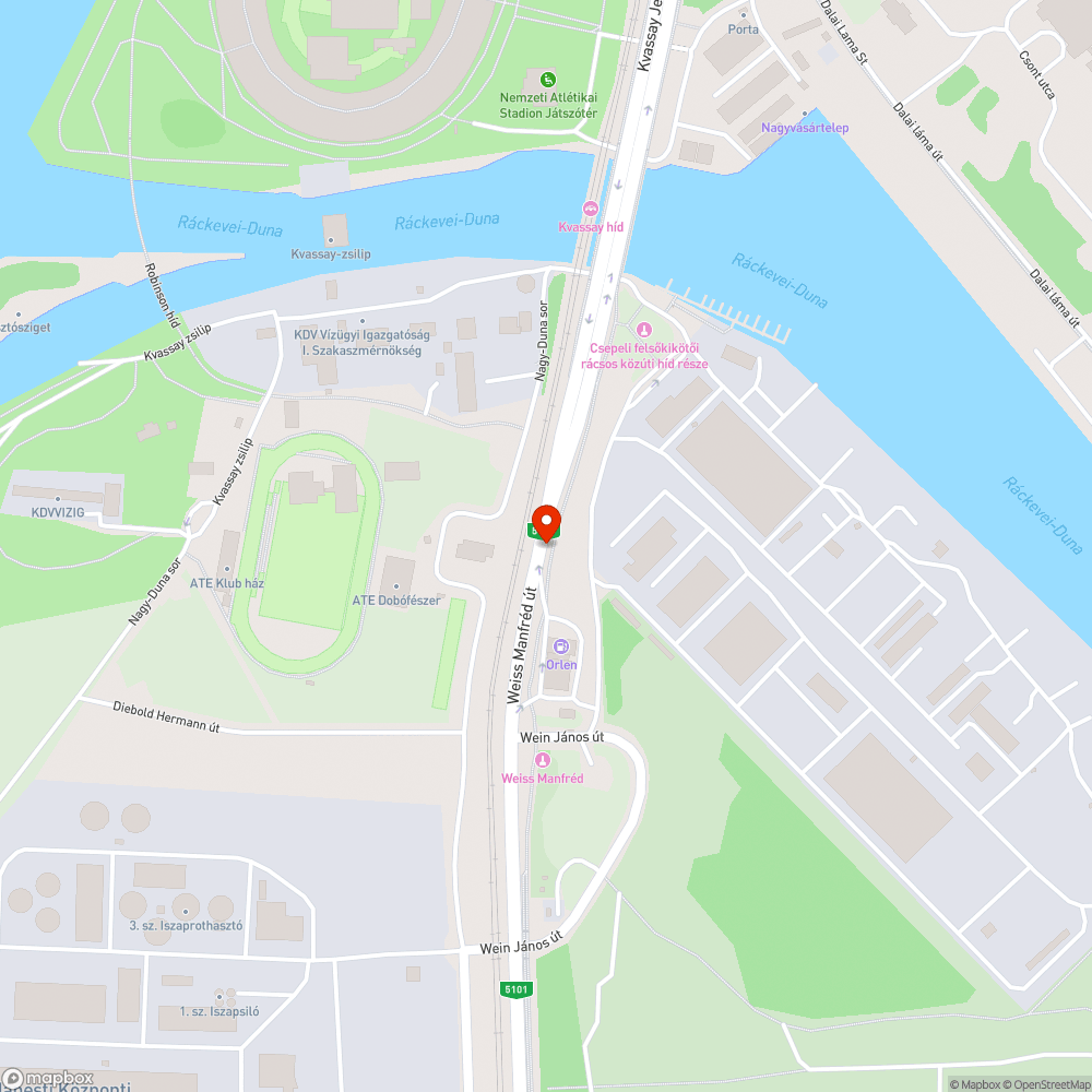 Veszélyes szűkítés útfelbontás miatt bejelentés helye