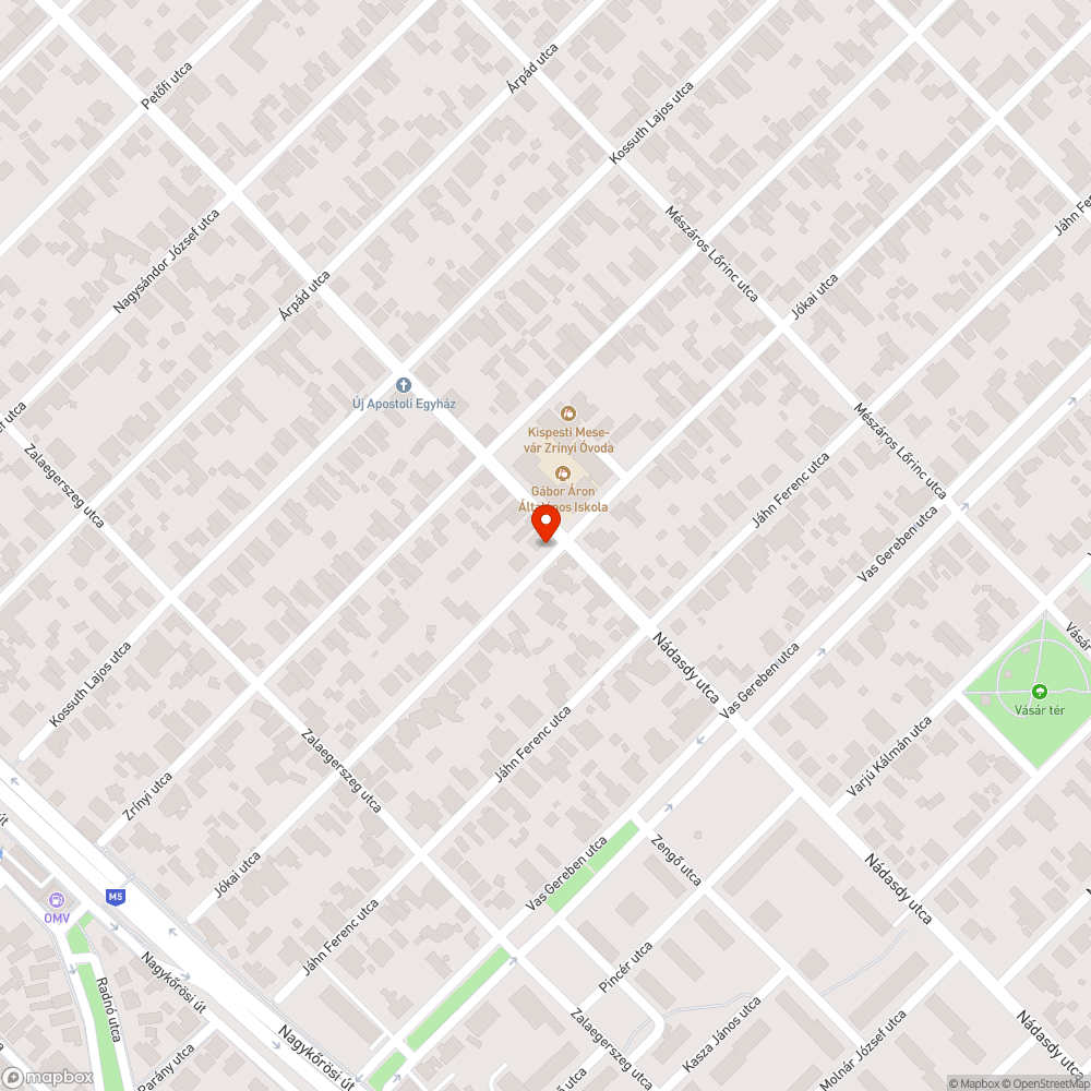 Elhagyott autó bejelentés helye