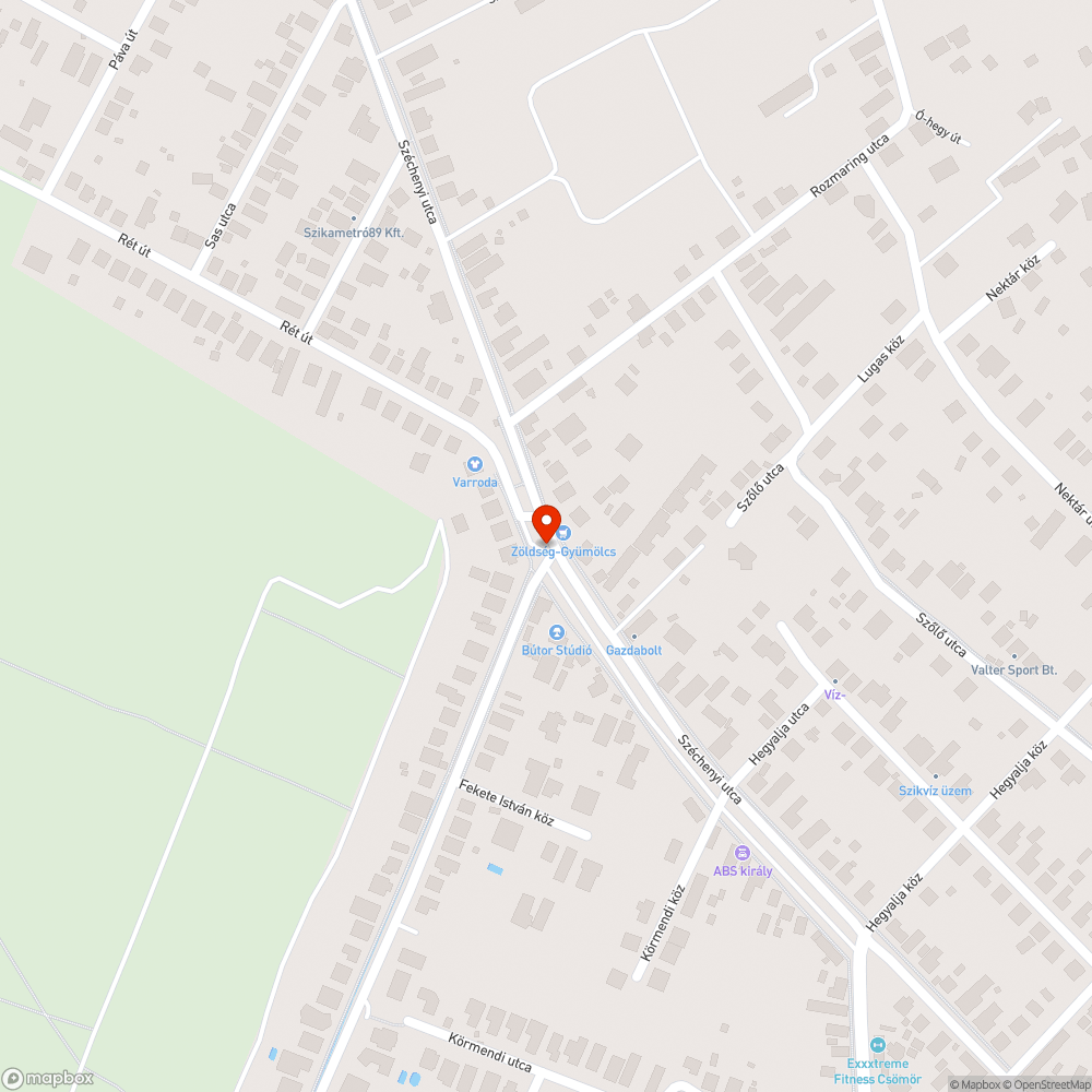 Szétparkolt zöldfelület bejelentés helye