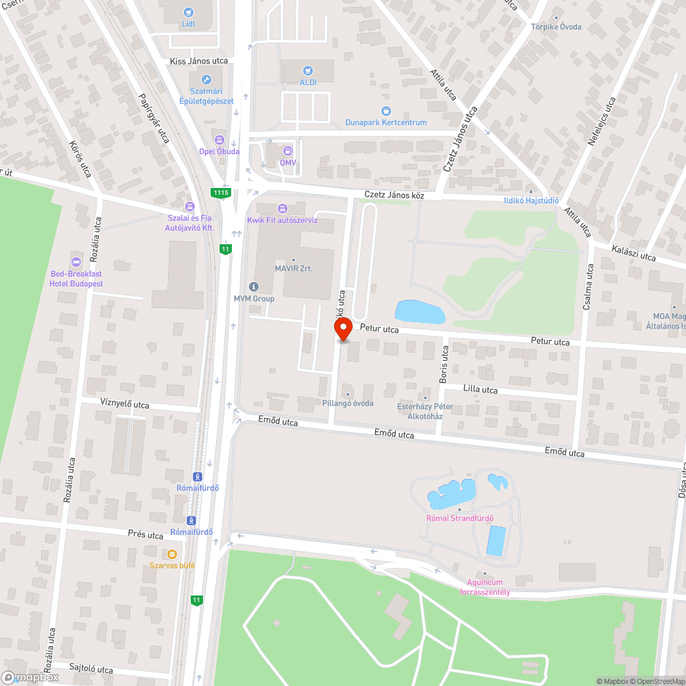 Veszélyes fa bejelentés helye