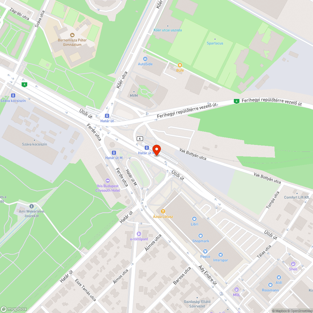 Gyalogosforgalom a kerékpárúton bejelentés helye