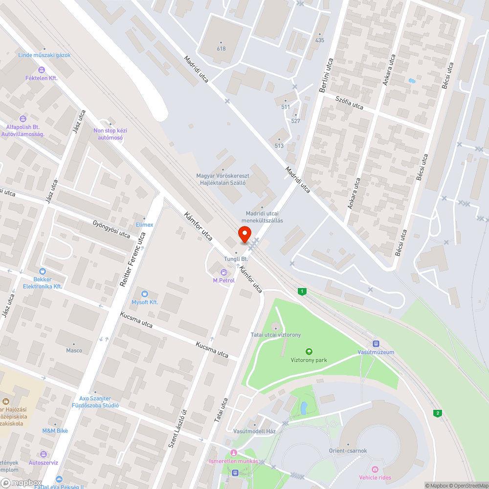 Rázós macskakő bejelentés helye