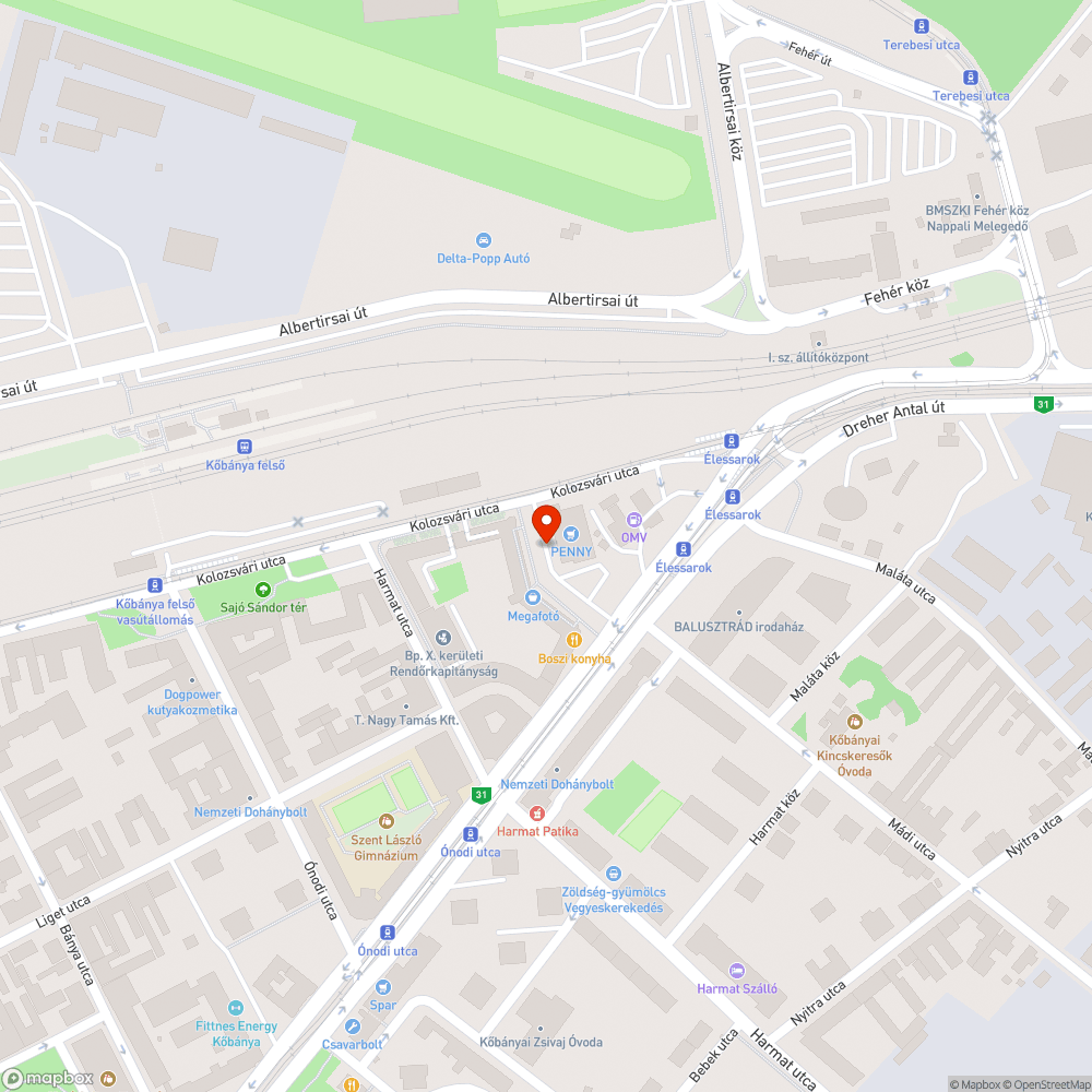 Elhagyott Mégane bejelentés helye