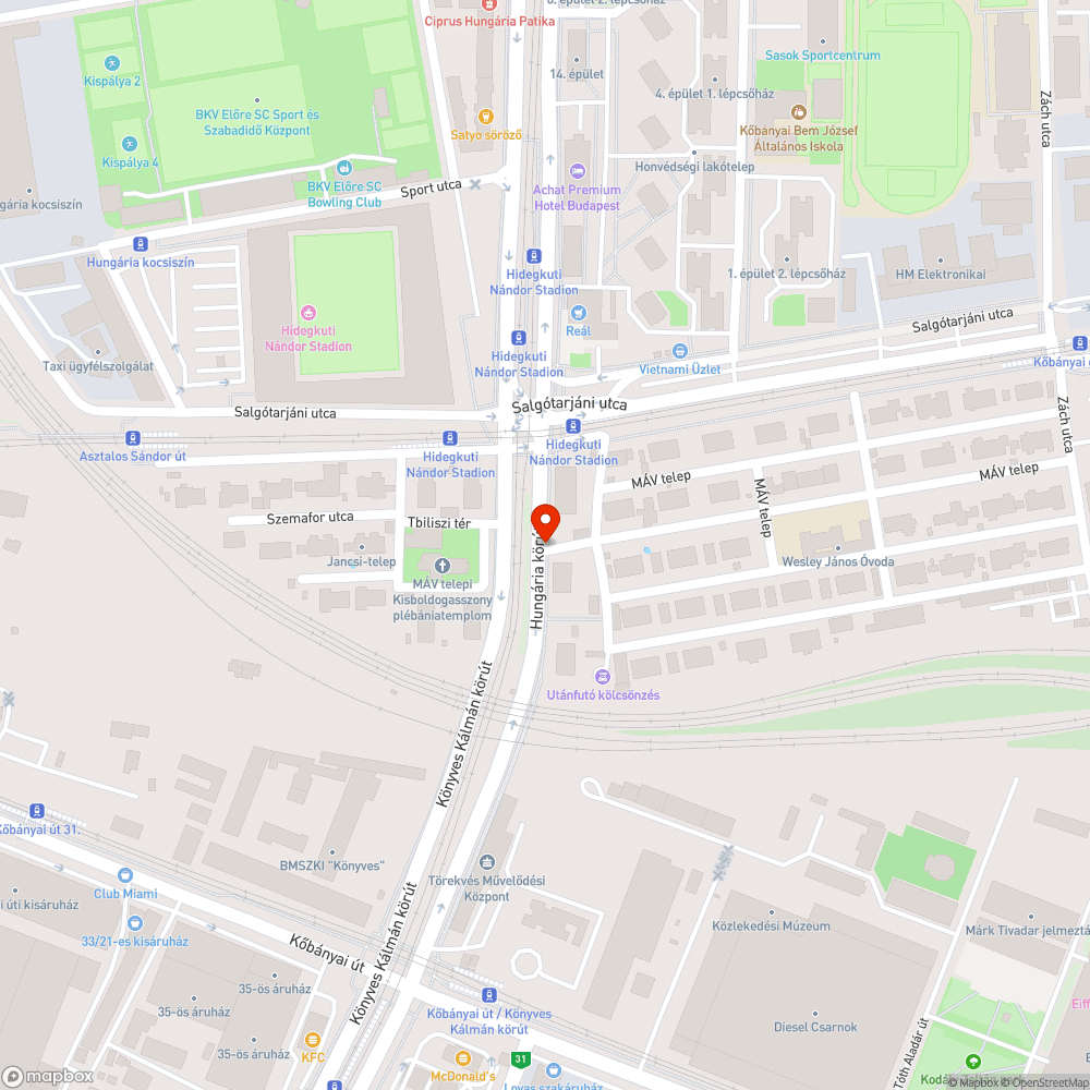 Autóroncs és szalagkorlát a kerékpárúton bejelentés helye