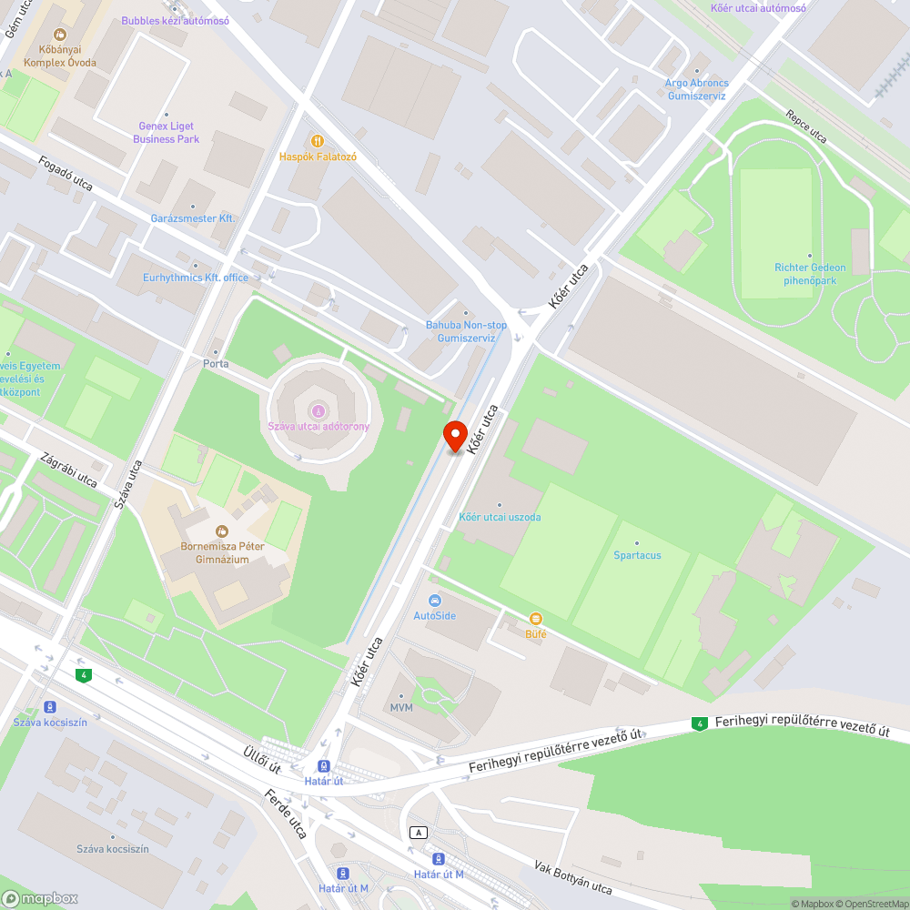 Rendszám nélküli bejelentés helye