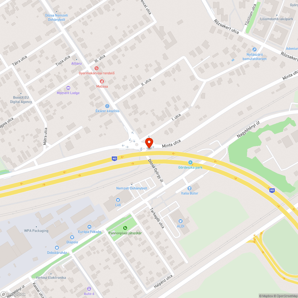 Rommá tört autó bejelentés helye