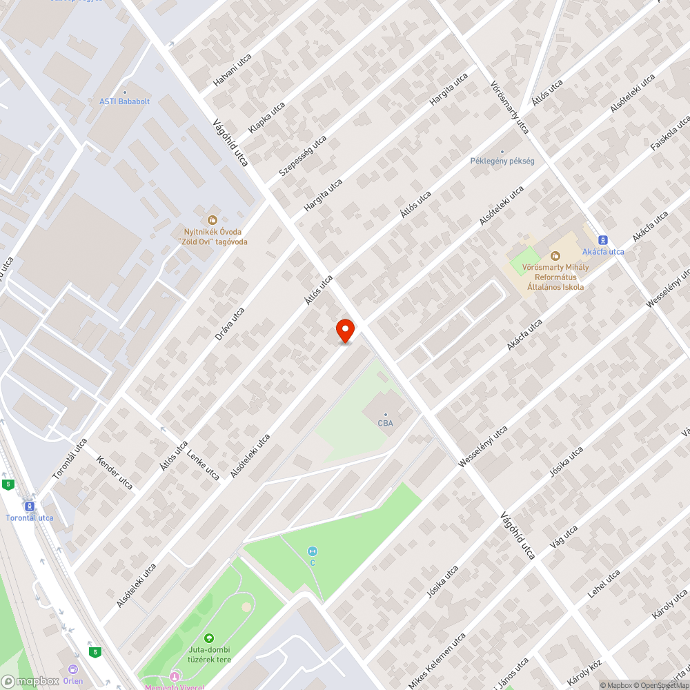 Alsóteleki utca rossz közvilágítás bejelentés helye