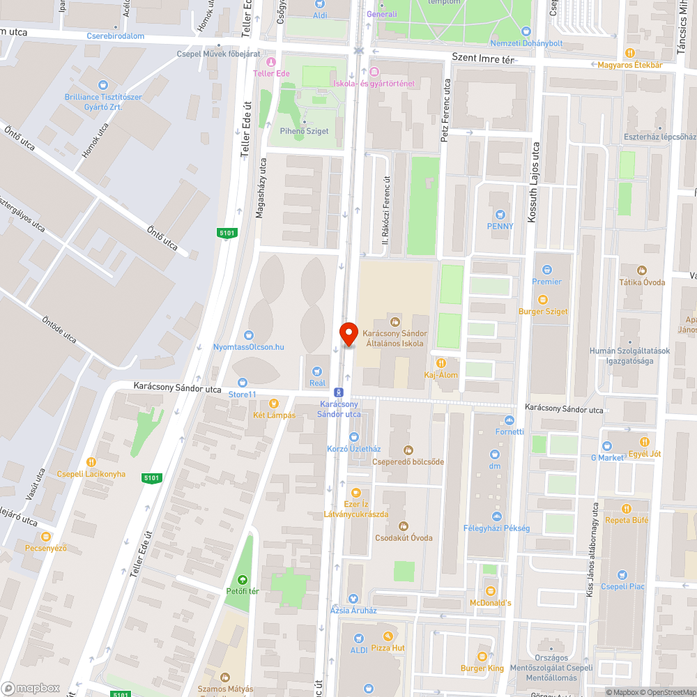 Régóta nem javított kátyú bejelentés helye