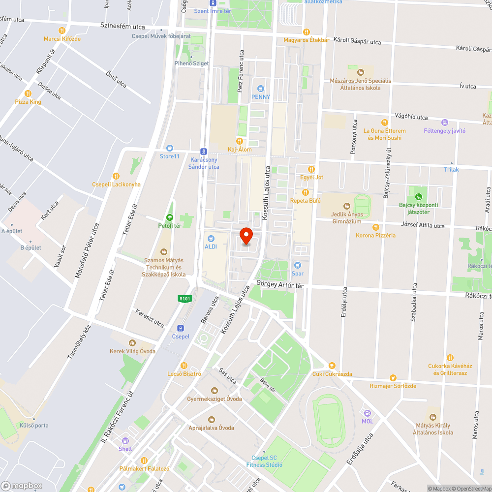 Sérült szemetes bejelentés helye