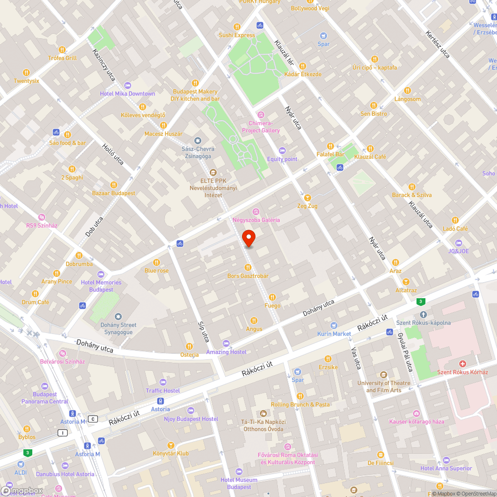 Kazinczy utcában szemét mindenhol bejelentés helye