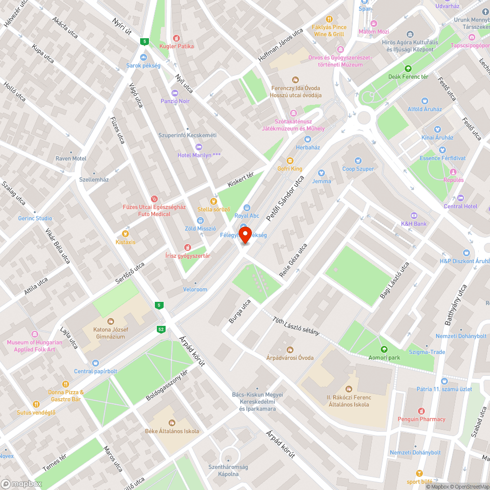 Forgalmi rend a Petőfi Sándor utcán bejelentés helye